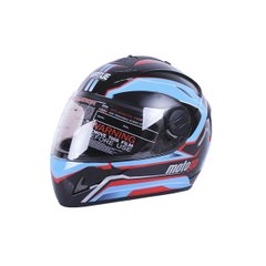 Virtue MD 800 motorcycle helmet, size S, blue with black