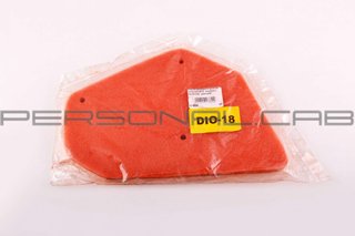 Air filter element Honda Dio AF18, impregnated foam, red