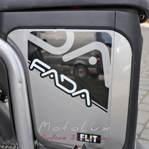 Двоколісний електровелосипед Fada Flit II Cargo, 500W, сріблястий