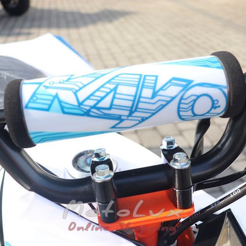 Электроквадроцикл Kayo EA70, белый с голубым