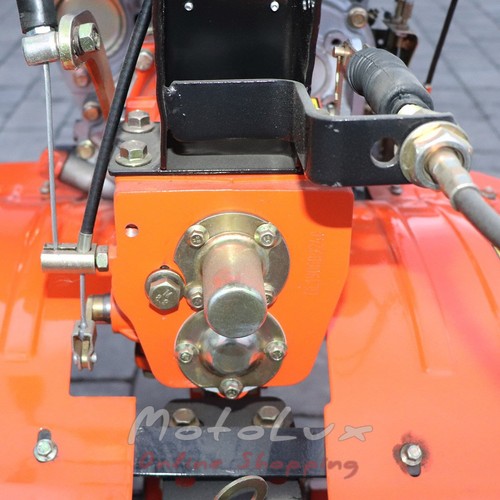 Rotációs kerti kapálógép Forte 1050S, 6.5 LE, kerék 8, narancssárga