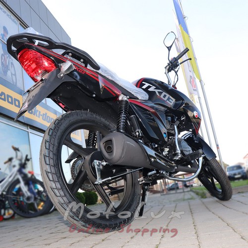 Мотоцикл Forte FT200-TK03, черно-красный
