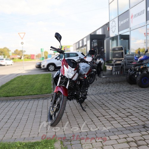 Motocykel Forte FT200-TK03, čierno-červený