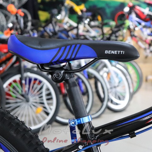 Подростковый велосипед Benetti Forte DD, колесо 24, рама 13, 2019, black n red