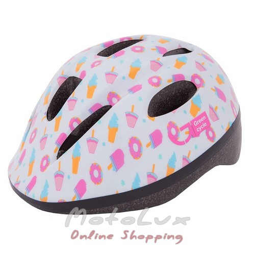 Шлем детский Green Cycle Sweet (48-52 см) pink n white