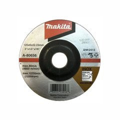Makita stainless steel grinding wheel 125x6 36N, curved
