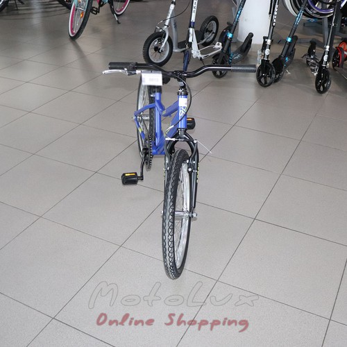 Детский велосипед Neuzer Bobby 1s, колеса 20, синий с черным и желтым