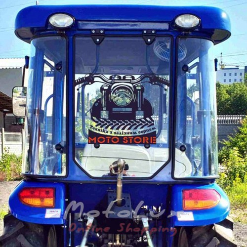 Rear glass (h = 700, L = 1040 x 1120) on the cab of the Dongfeng 404C minitractor