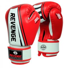 Детские боксерские перчатки EV-10-1223-6унц PU, красно-белые