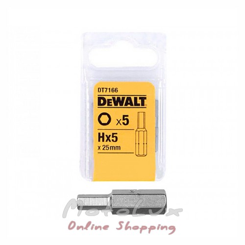 DeWalt Bit Torsion DT7167, hatszögletű rés, No.6, 25 mm 
