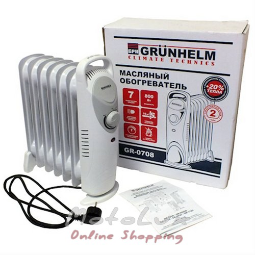 Oil heater Grunhelm GR-0708/800 W