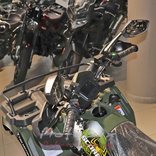 Comman Scorpion 200cc quad bike, black with green