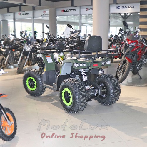 Квадроцикл Comman Scorpion 200cc, черный с зеленым