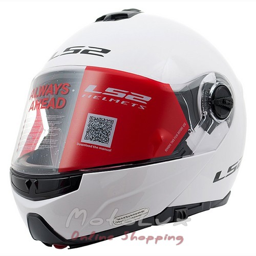 Helmet LS2 FF325 Strobe Gloss white