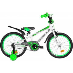 Детский велосипед Formula ST 18 Sport, рама 9.5, white n green n grey, 2021