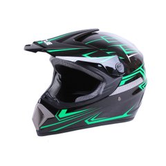 Motorcycle helmet Virtue MD 905, size S, red with lime green