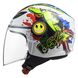 Helmet LS2 OF602 Funny Croco, gloss white, Multicolored, S