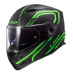 Helmet LS2 FF324 Metro Evo Firefly, matt glow green, Black-green, S