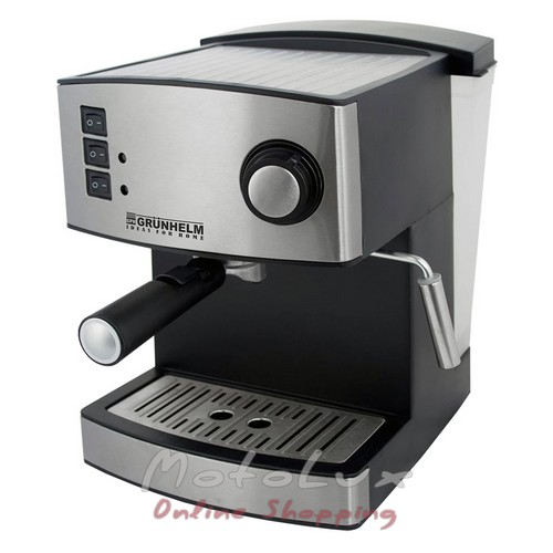 Кофеварка эспрессо Grunhelm GEC15, 850 Вт, 1.5 л
