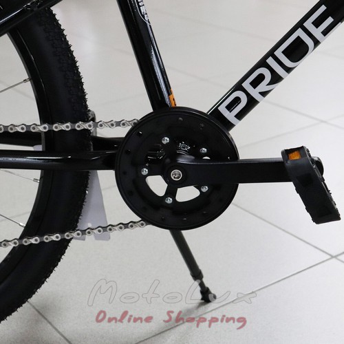 Tinédzser kerékpár Pride Glider 4.2, 24 kerék, 2020,black n orange
