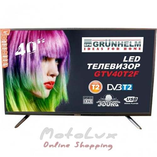 Телевізор Grunhelm GTV40T2F 40 дюймів Full HD 1920х1080