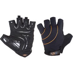 Green Cycle Nimble gloves, size M, black and orange