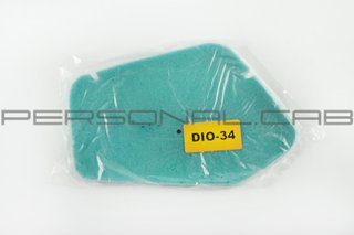 Air filter element Honda Dio AF34/35, impregnated foam, green