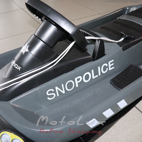 Snežný skúter HAMAX SNO POLICE, dvojmiestny, sivý/ čierny