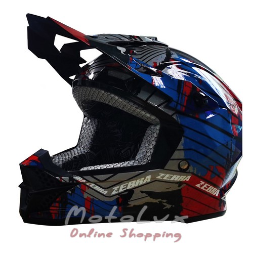 Motorcycle helmet Forte 4012, size XL, blue
