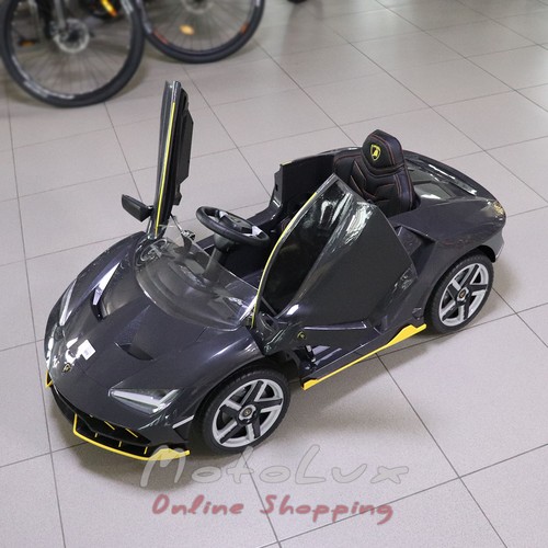 Дитячий електромобіль Bambi M 4319EBLR 11 Lamborghini, 4G, музика, колеса EVA, сірий