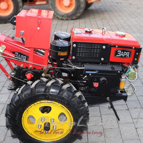 Egytengelyes kistraktor Zarya SH 112 E PRO + eke + talajmaró, dízel 12 LE