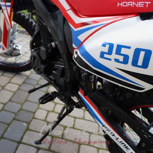 Мотоцикл Hornet Dakar Pro 250, білий з червоним