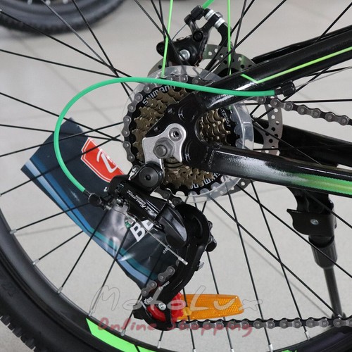 Подростковый велосипед Benetti Legacy DD, колесо 24, рама 12, 2019, black n green