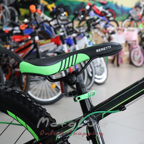 Підлітковий велосипед Benetti Legacy DD, колесо 24, рама 12, 2019, black n green