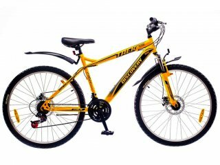 Горный велосипед Discovery Trek DD, колеса 26, рама 18, yellow n gray n black