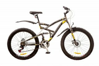 Велосипед Discovery Canyon AM2 14G DD St, колесо 26, рама 19, gray black yellow