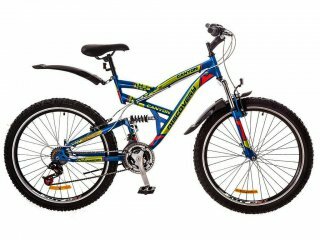 Велосипед Discovery Canyon AM2 14G DD St, колесо 26, рама 19, blue n green n red