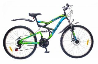 Велосипед Discovery Canyon AM2 14G DD St, колесо 26, рама 19, black n blue n orange