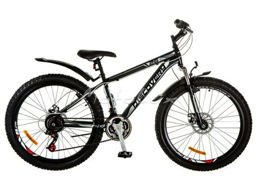 Горный велосипед Discovery Trek DD, колеса 26, рама 18, black n gray n white