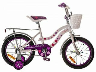 Дитячий велосипед Formula Flower, колесо 16, рама 10, white n purple