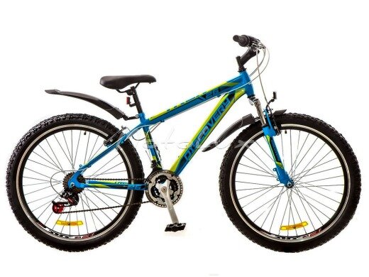 Горный велосипед Discovery Trek Vbr, колеса 26, рама 15, blue n black n green