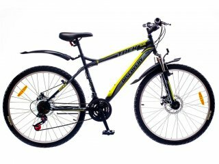 Горный велосипед Discovery Trek DD, колеса 26, рама 15, black gray green