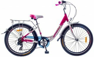 Міський велосипед Optimabikes Vision Vbr Al, колеса 24, рама 13, white n red