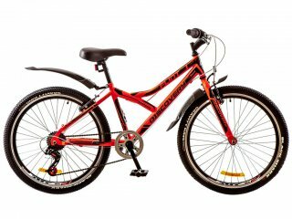 Велосипед Discovery Flint Vbr, колеса 24, рама 14, red n black