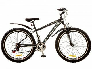 Горный велосипед Discovery Trek Vbr, колеса 26, рама 15, black n gray n white